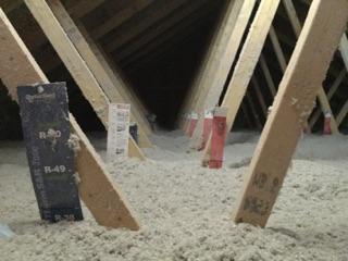 A well-insulated attic